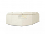 Угловой диван Квин 6 Ultra Cream без механизма левый