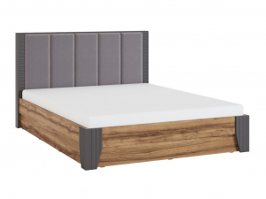 Кровать с мягкой спинкой и ПМ 1600 Моника мод.2.2