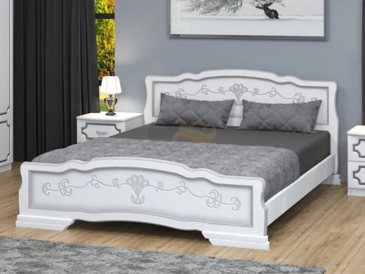 Кровать Карина-6 900 Белый жемчуг