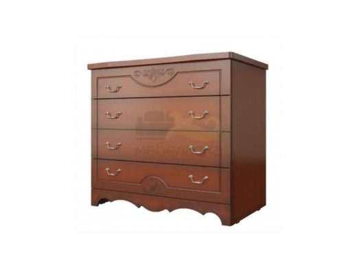 Комод 4 ящика Лотос Лак Орех