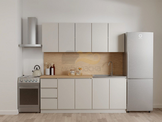 Кухня Мори 2000 мм сатин